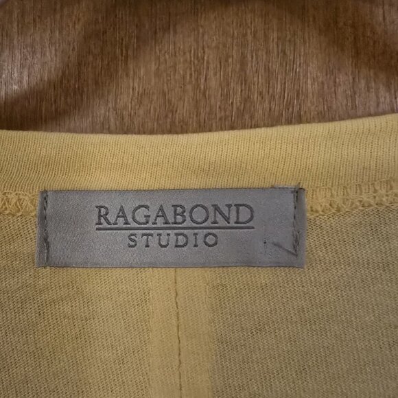 Free People X Ragabond Salty Shasta Tee Womens XL Oversized Yellow EUC - Picture 4 of 5